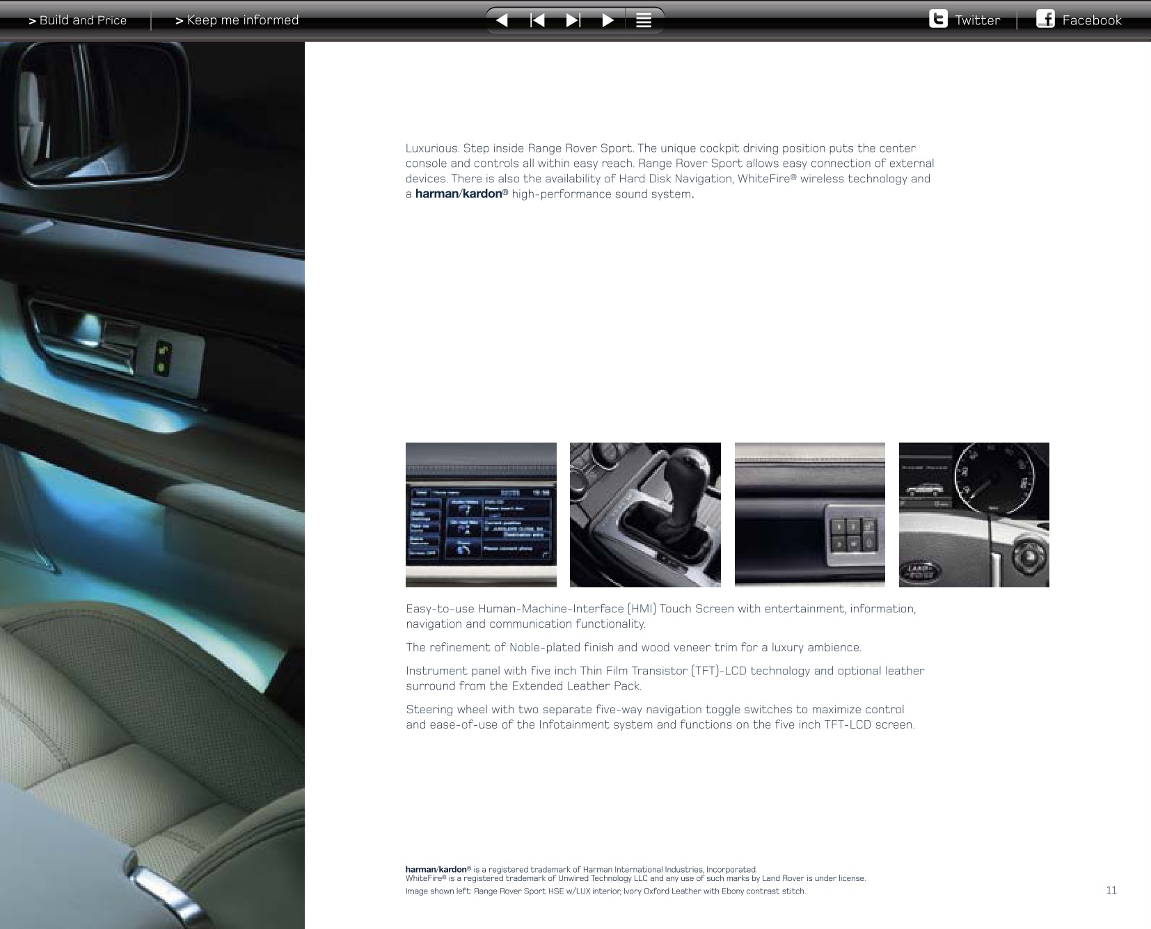 2013 Range Rover Sport Brochure Page 51